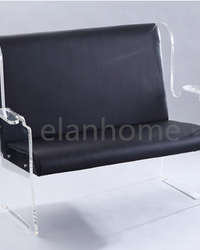 plexiglass sofa chair with PU cushion