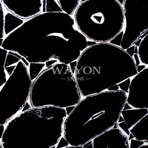 High Quality Black GEM Slabs Stone Supplier-GEM 107