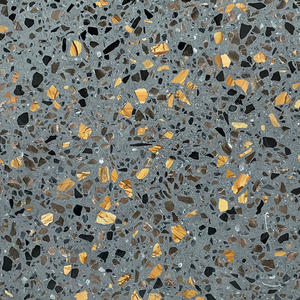 High Quality Amber Terrazzo Tiles Supplier-WT229 Green-gold