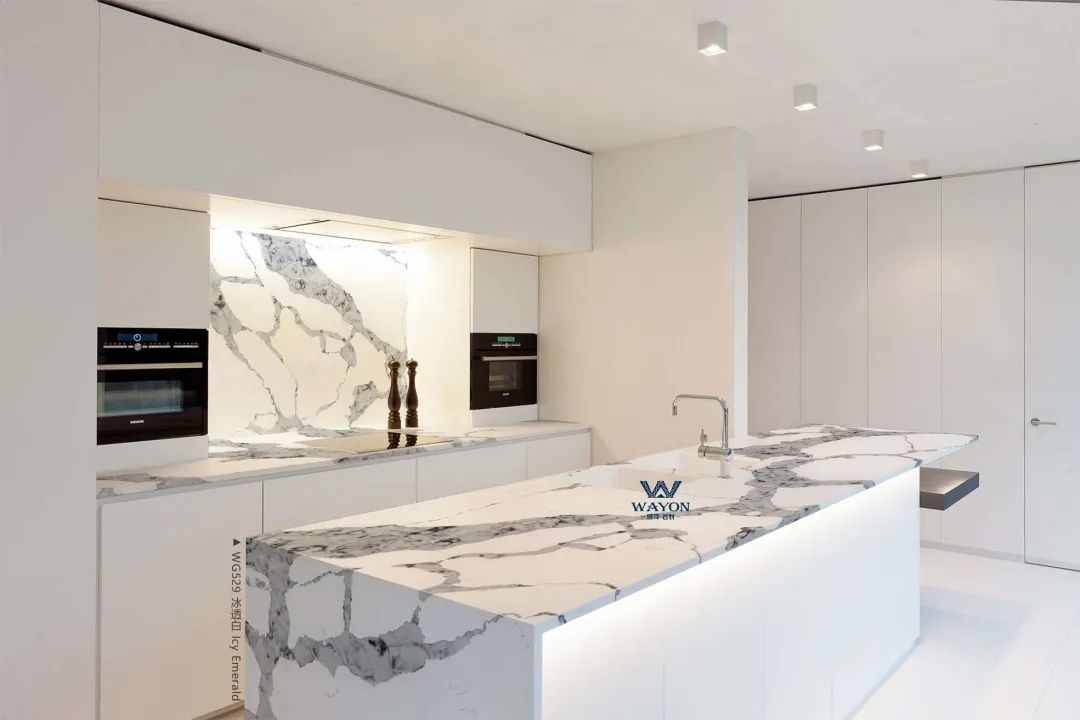 Antibacterial quartz stone | has an antibacterial rate greater than 99.9%, and the Wayon quartz stone kitchen counter panel is the first level to protect your health