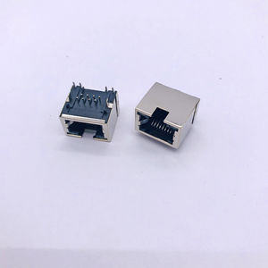 RJ45 56E 1x1 with shell and lamp
