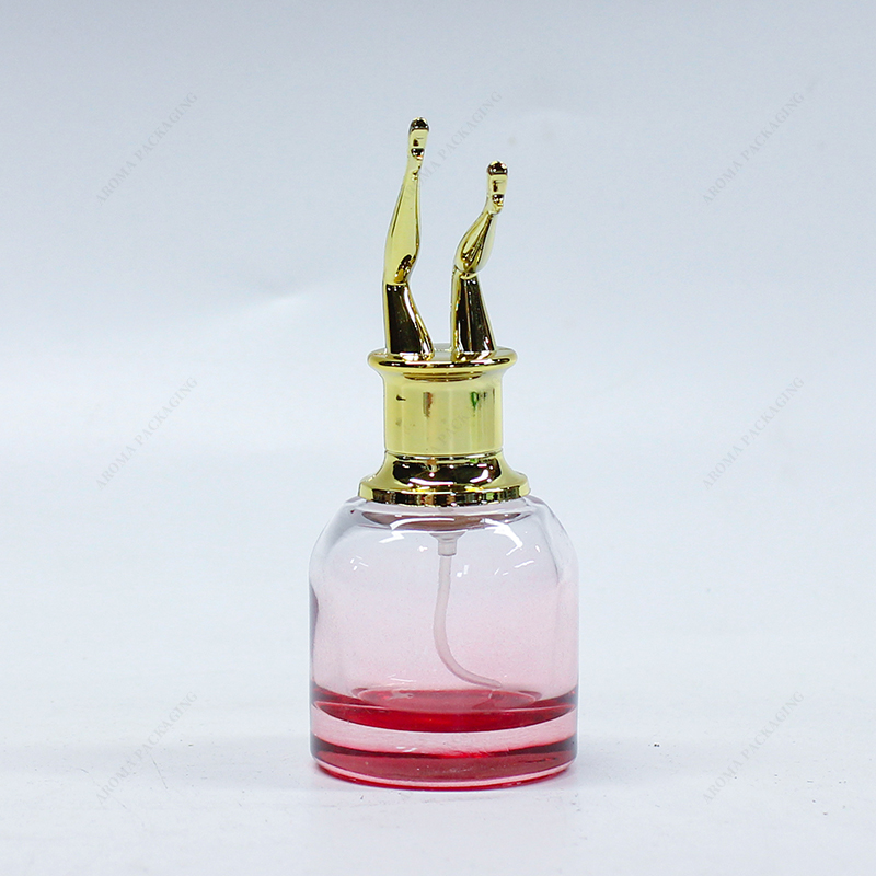Frasco de perfume de vidrio con tapa personalizada