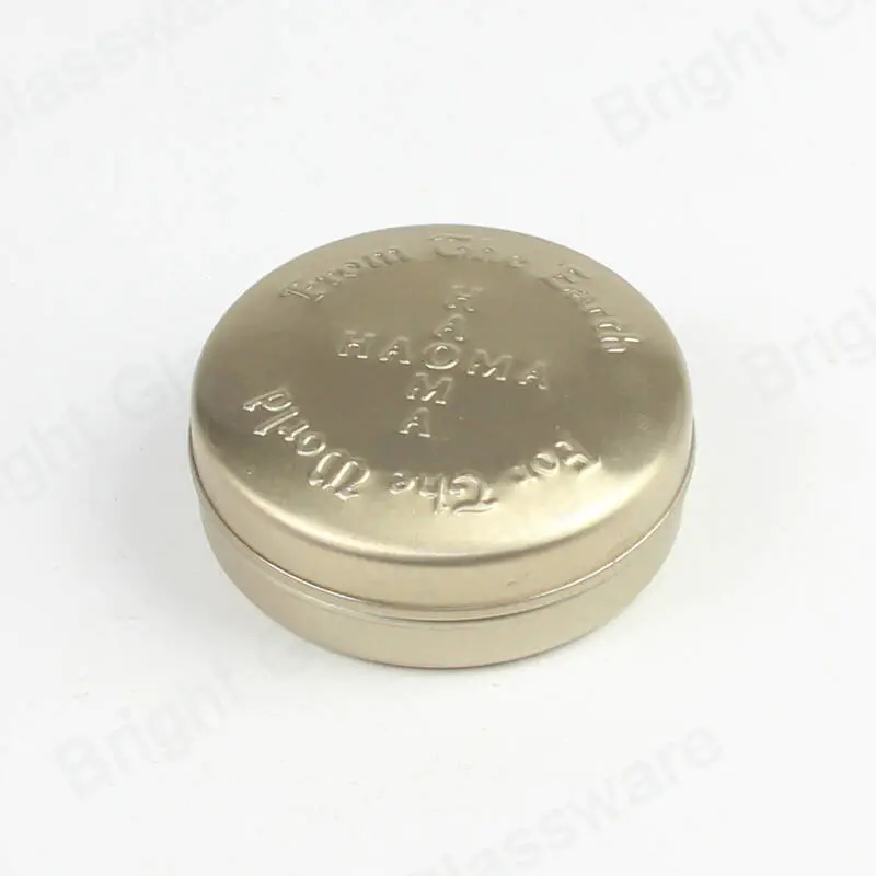 Factory Wholesale Small Gold Gift Can Custom Cosmetic Tin Packaging Boxes