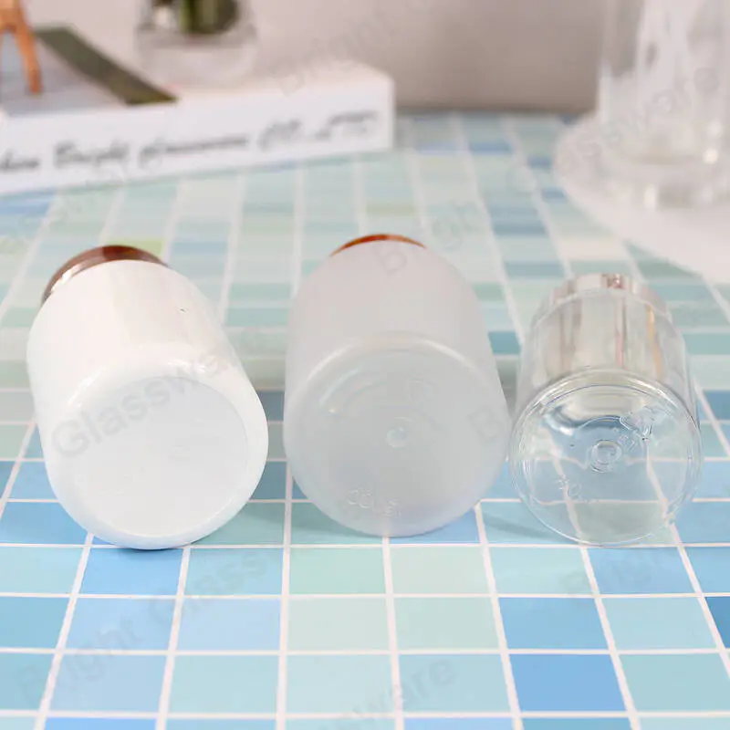 100ml botella de farmacia de boca ancha botellas cosméticas de plástico con tapa resistente a los niños