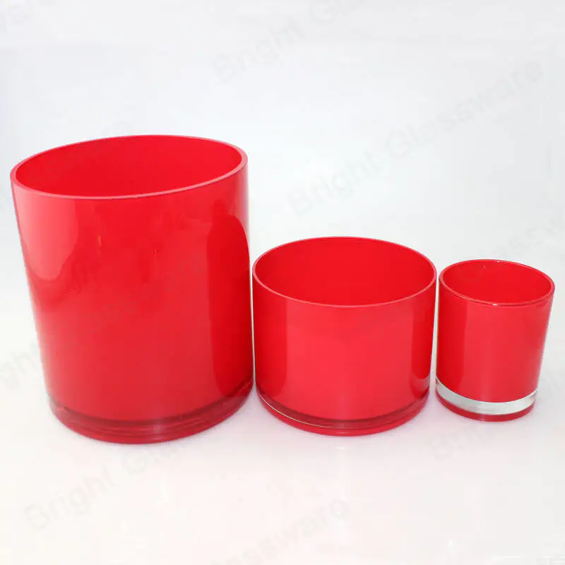 Classique cylindrique recyclé vide grande bougie ronde Pots en verre Tumblers pour la fabrication de bougies à 3 mèches
