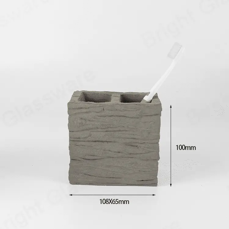 Мода для украшения дома 5 предметов набор аксессуаров для ванной комнаты квадратная цементная чашка для ванной комнаты
