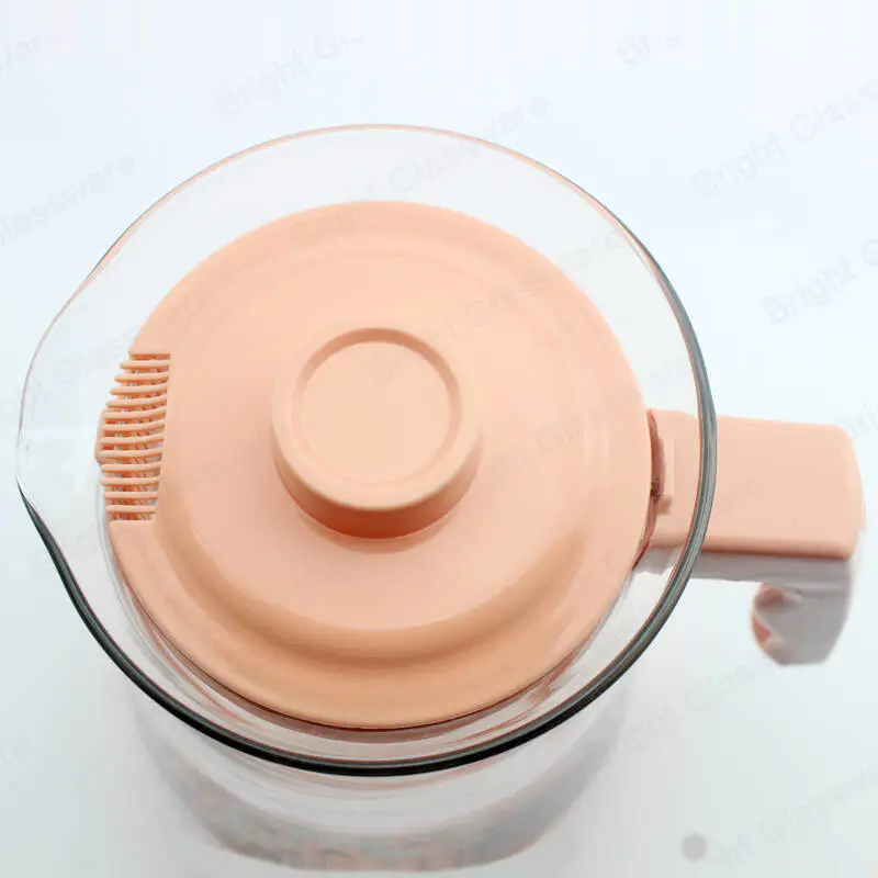 2,5 л 2 л стеклянный кувшин для чая и кофе с наклейкой с логотипом стеклянный чайник с пластиковой ручкой