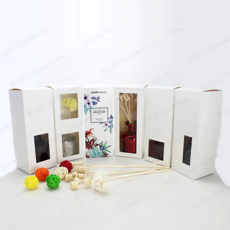 Изготовленная на заказ парфюмерная ароматерапия подарочная коробка стеклянный тростниковый диффузор упаковочные коробки