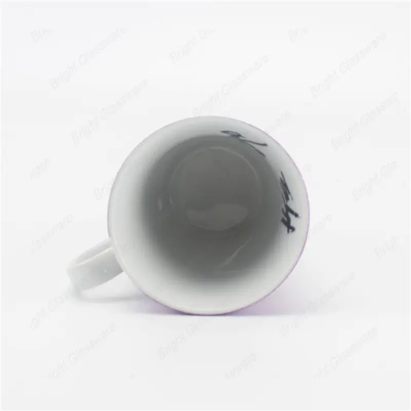 便宜的250ml紫色咖啡杯陶瓷杯，印有您的徽标