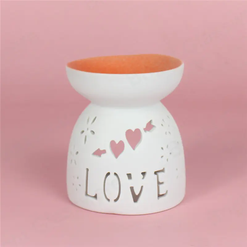 Valentine's Day wax warmer essential oil burner ceramic candle warmer with logo
