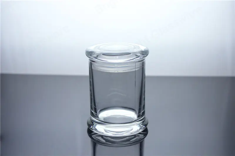 glass libbey status jar 6oz with flat lid