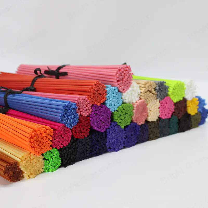 Venta al por mayor de palos difusores de láminas de fibra ecológica para la difusión de fragancias caseras