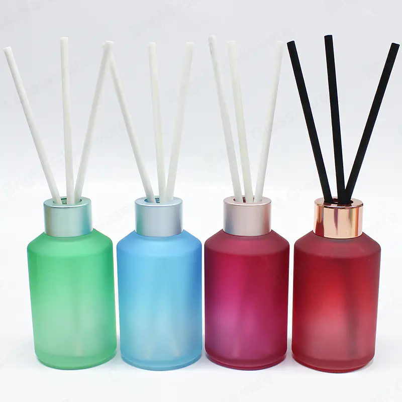 Flacons de diffuseur en verre de parfum d’intérieur avec bouchons pour ensembles de diffuseurs en roseau de remplacement de bricolage