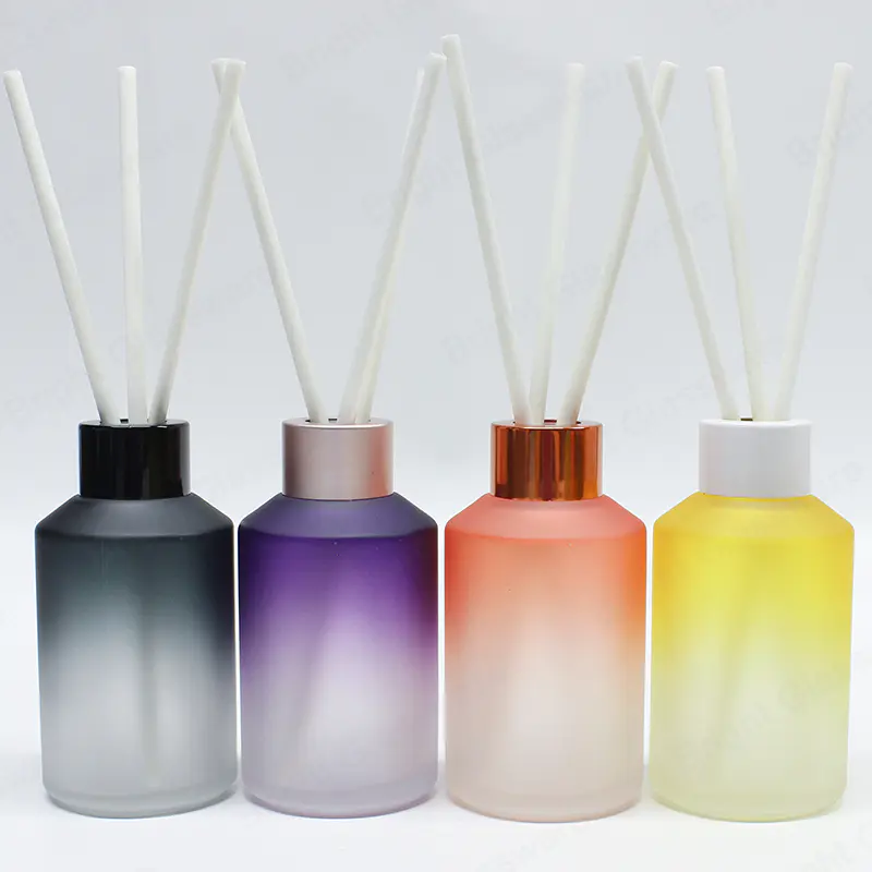 التدرج اللون الزجاج ريد الناشر زجاجات مجموعة لديكور العطر المنزل DIY