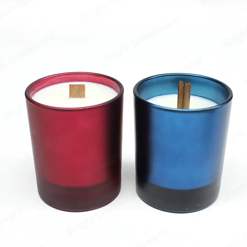 中国豪华蜡烛玻璃罐，带定制盖子，用于蜡烛制作