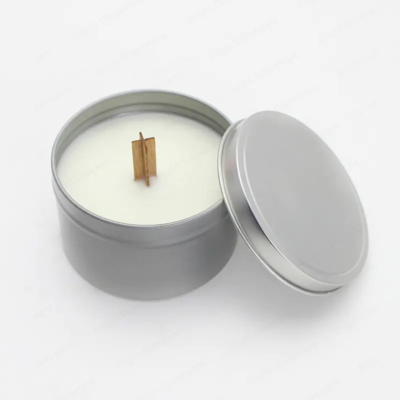 Contenedores redondos vacíos al por mayor con tapas deslizantes Tin China Tin Candle Jar para la fabricación de velas