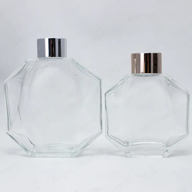 批发定制独特的200ml玻璃瓶，带定制聚合物盖，用于家居香氛