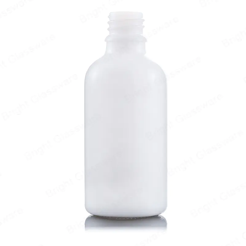 亚马逊热多尺寸白色玻璃瓶水滴形瓶精油