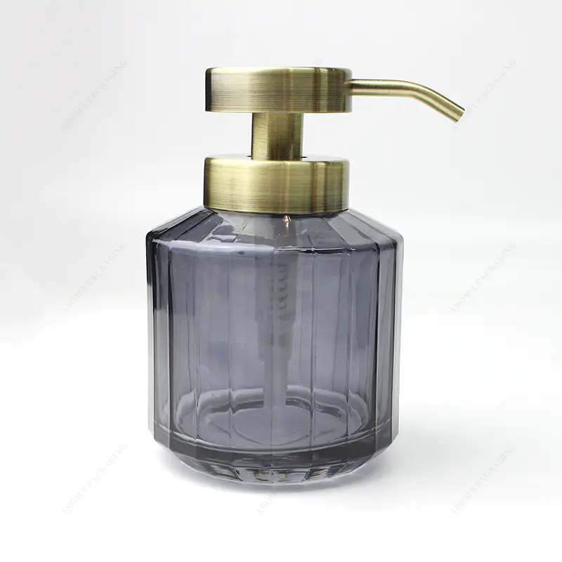 Lujo 300ml 400ml 500ml 700ml Round HDPE Airless Pump Shampoo Bottle