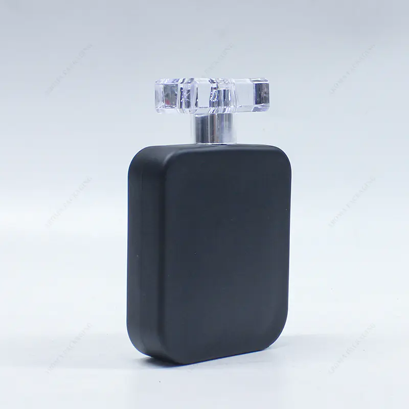 工厂定制蓝色黑色粉红色80ml玻璃香水瓶GBC219