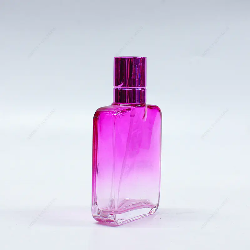 工厂定制蓝色黑色粉红色80ml玻璃香水瓶GBC219
