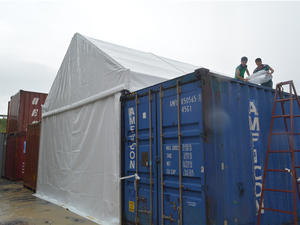 Container Storage Tent