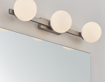 How to change the bulb of the modern bathroom lights?