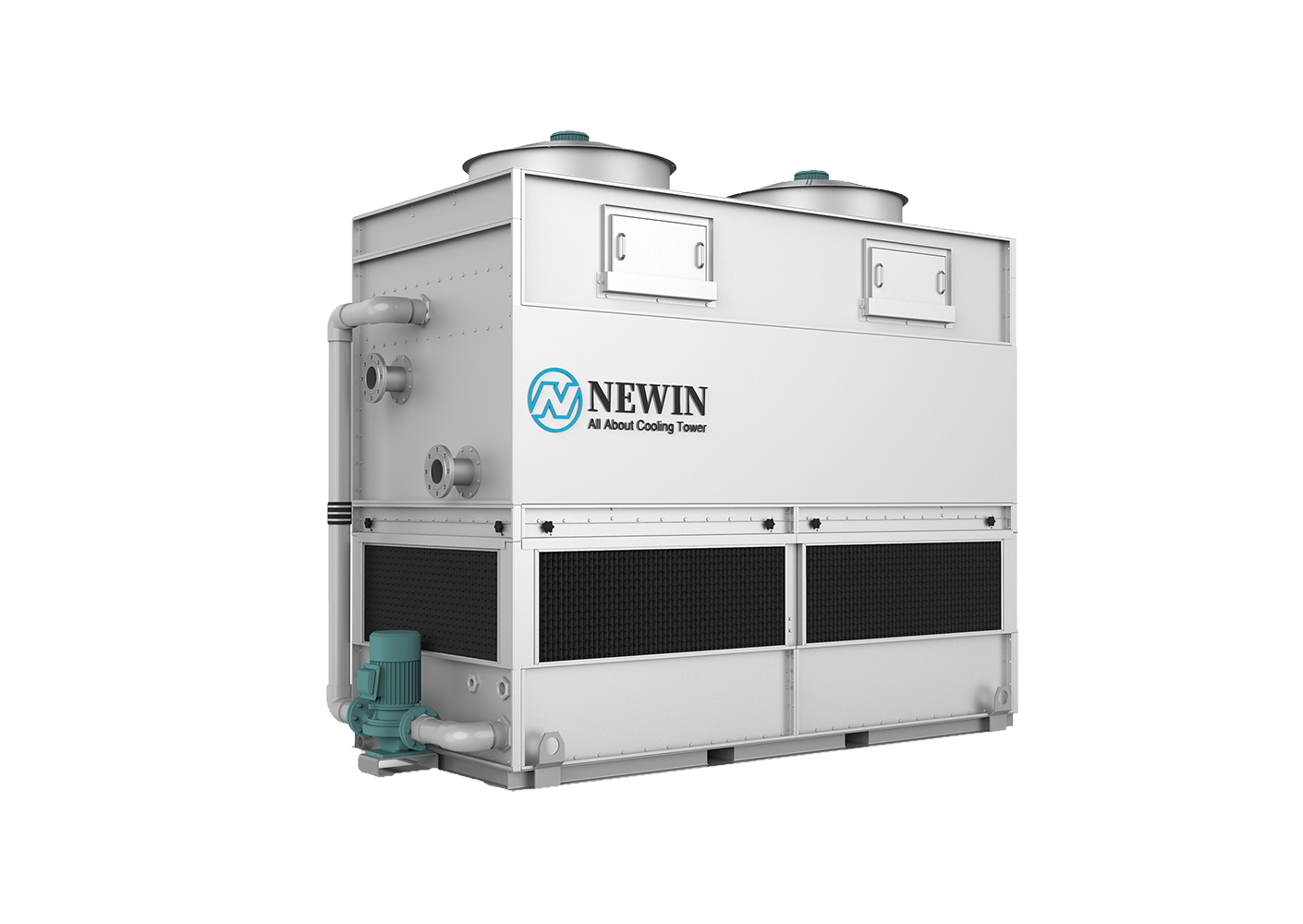 Enfriadores de fluido evaporativo para el tratamiento de agua de torres de enfriamiento NWN-450-Z7-S