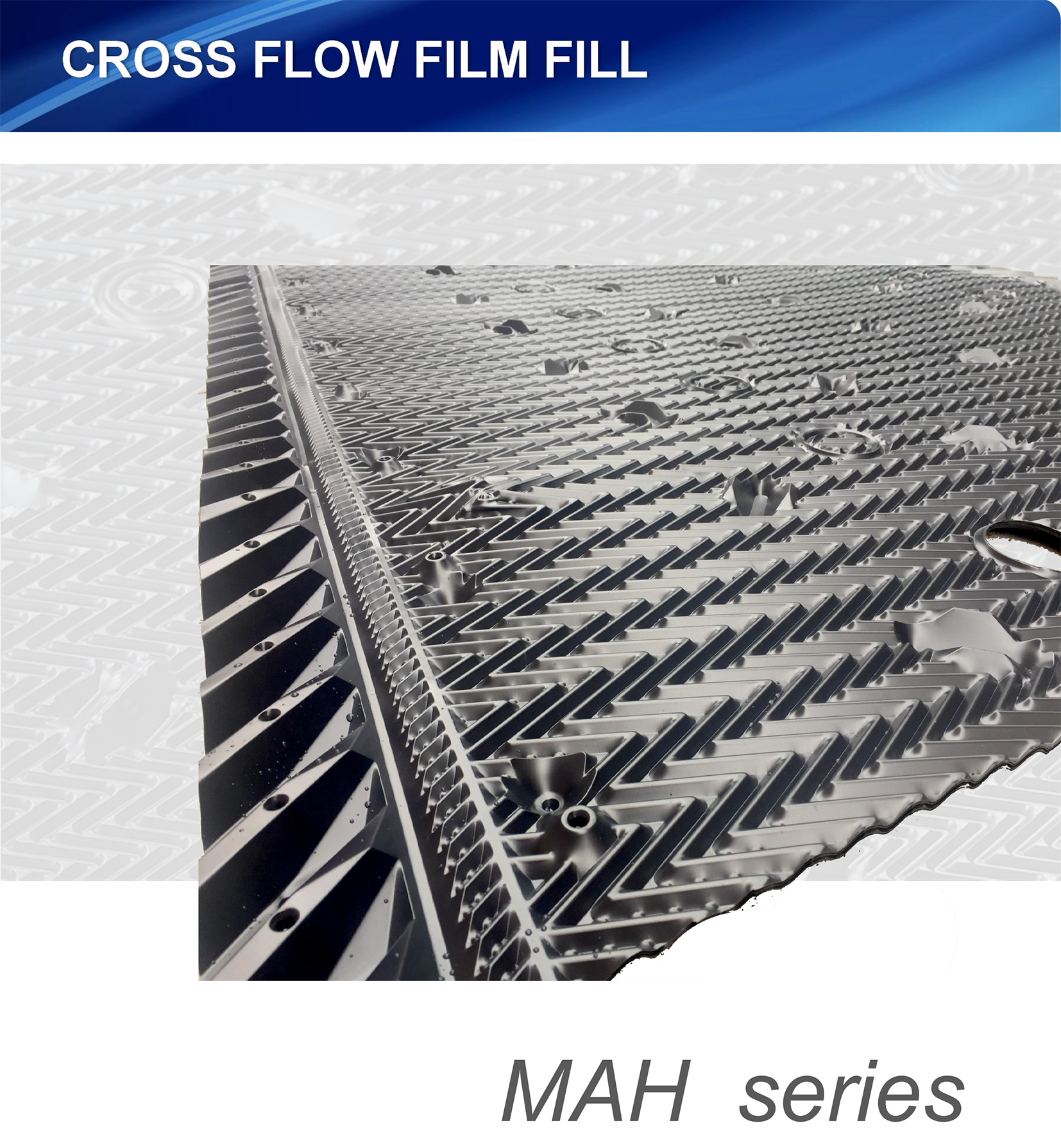 Relleno de película de flujo cruzado de la serie MAH