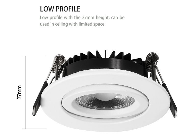 Low profile LED downlights