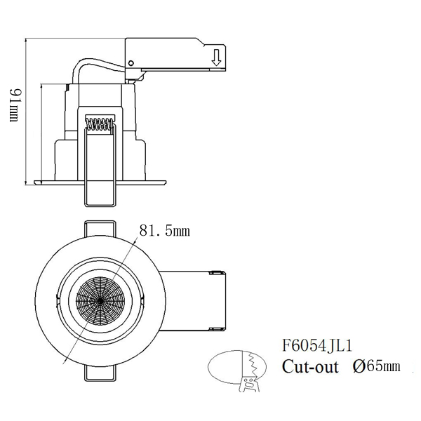 Integrated Downlights F6054-AC