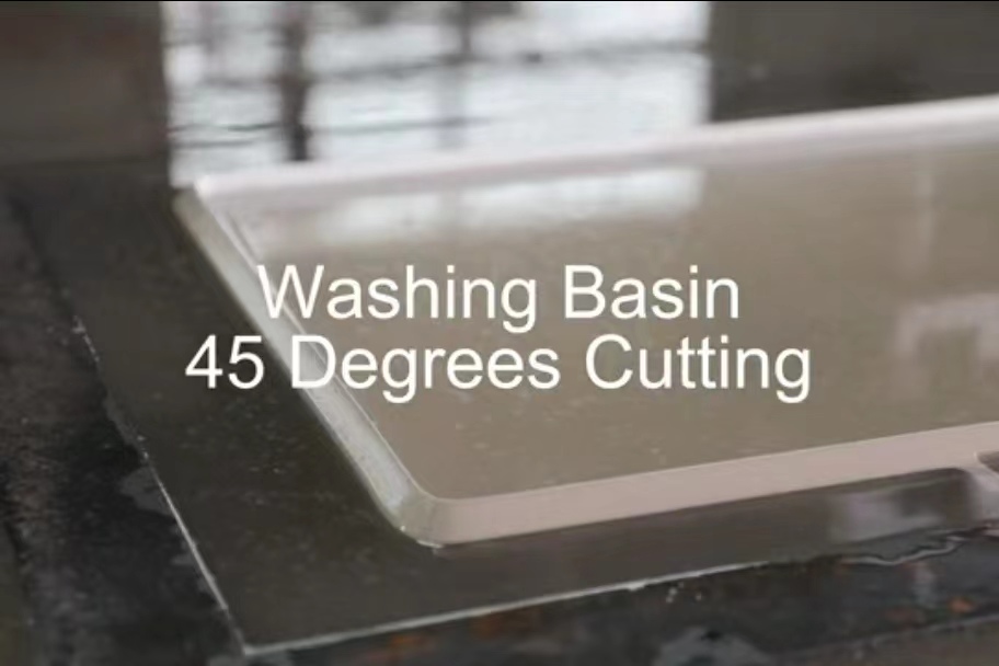 Washing Basin 45 Degrees Cutting