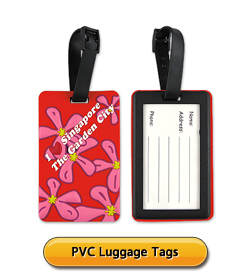 Etiquetas de bagagem de PVC