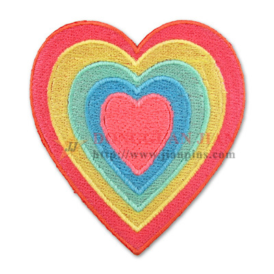 heart shape embroidery
