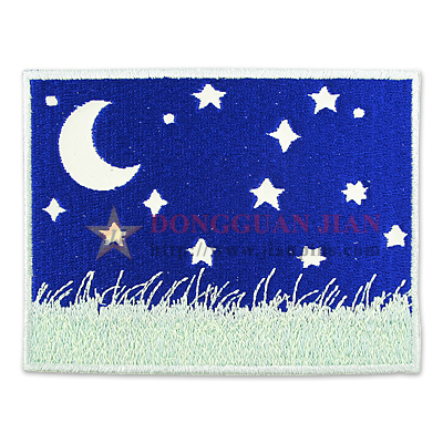 noctilucent embroidered patches
