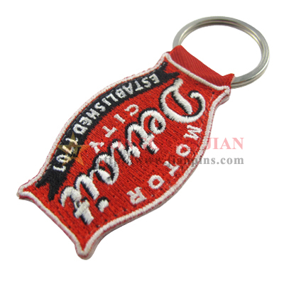 best selling embroidered keychain