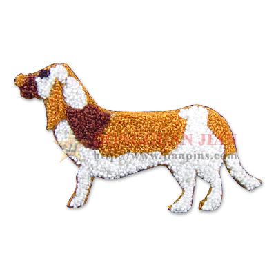 Hunde-Chenille-Patches