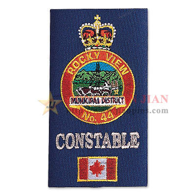 Embroidered Crown Epaulettes For Sale