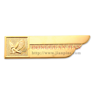 Stämplade lapel pin-märken i brons
