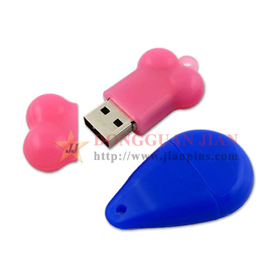 Silikonové levné USB klíčenky
