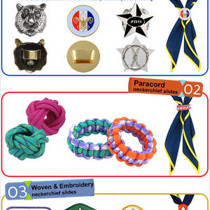 Various Designs For Scouts Neckerchief Slides