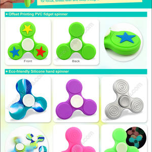 Eco-friendly Fidget Spinner Toy In Silicone & Rubber