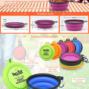 Collapsible and Portable Silicone Dog Bowls at low factory price for sale