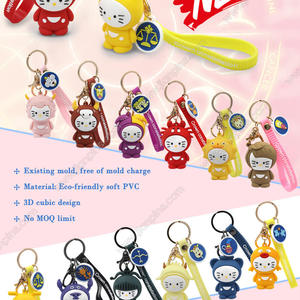 New Style Constellation Rubber Keychain Set Free of Mold Charge from JIAN