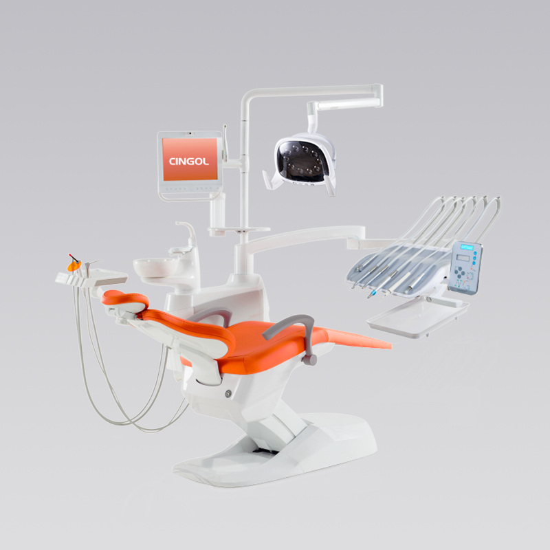 Silla dental de alto rendimiento X5 montada en la parte superior de CINGOL Dental Chairs Factory