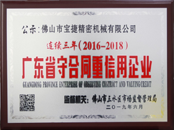 Empresa provincial de Guangdong que respeta el contrato