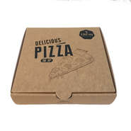 logo printing customize food grade cardboard inside lining corrugate pizza box 