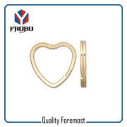 Light Gold Heart Shape Key Ring