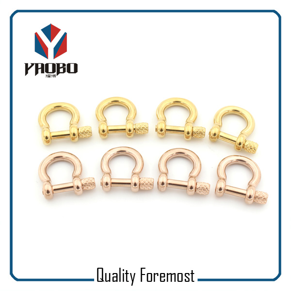 Custom High Quality Gold Color 3mm Bow Shackles