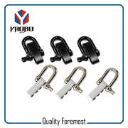 Custom High Quality Black and Silver Color D Shackles